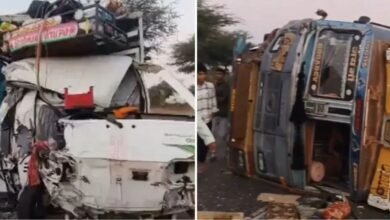 राजस्थान में रामदेवरा जा रहे भक्तों की मिनी टेम्पो को तेज रफ्तार ट्रेलर ने मारी टक्कर, पांच श्रद्धालुओं की मौत