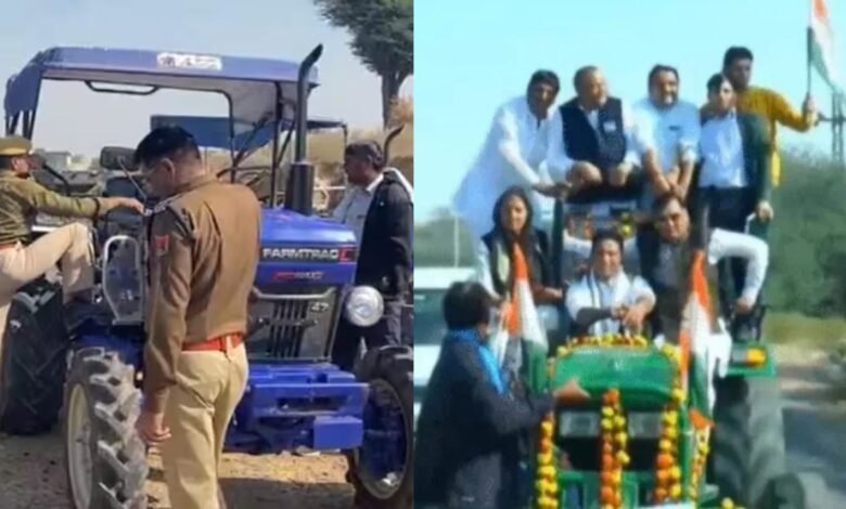 Churu News: किसान ट्रैक्टर मार्च में पुलिस ने जताया कड़ा रुख, 4 दर्जन ट्रैक्टर जब्त और 100 लोग हिरासत में